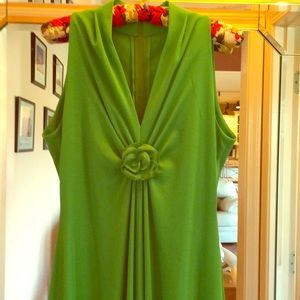 1970’s Vintage Green Formal By Edith Flagg